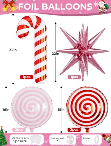 132 PCS Christmas Balloon Garland Arch Kit J88517