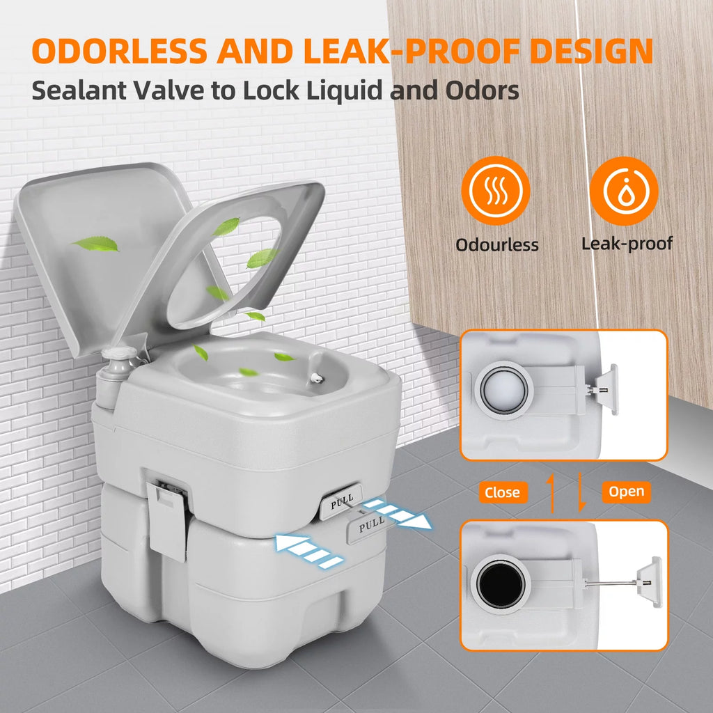 5.3 Gallon Portable Travel Toilet Q627311