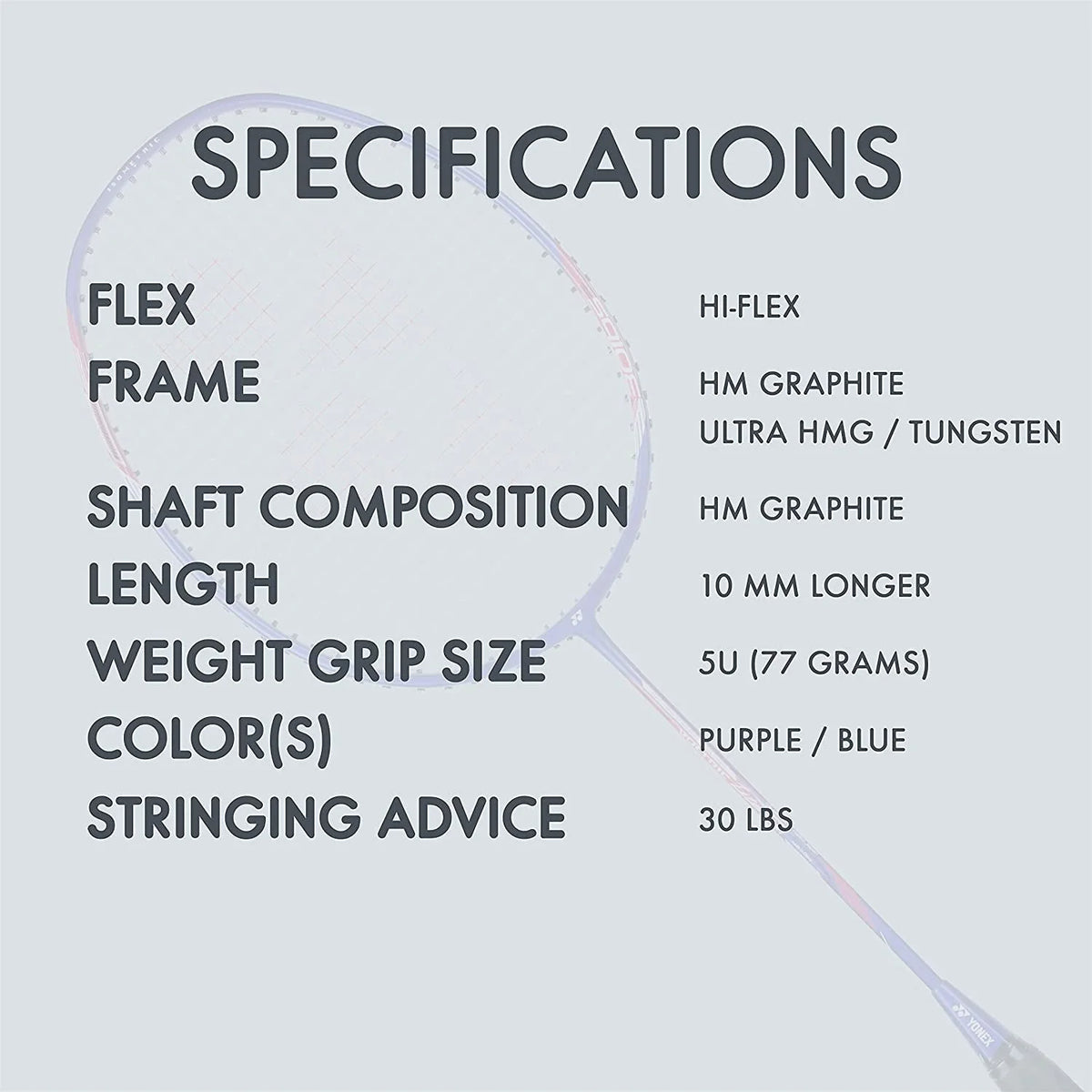 Graphite Badminton Racquet Q398