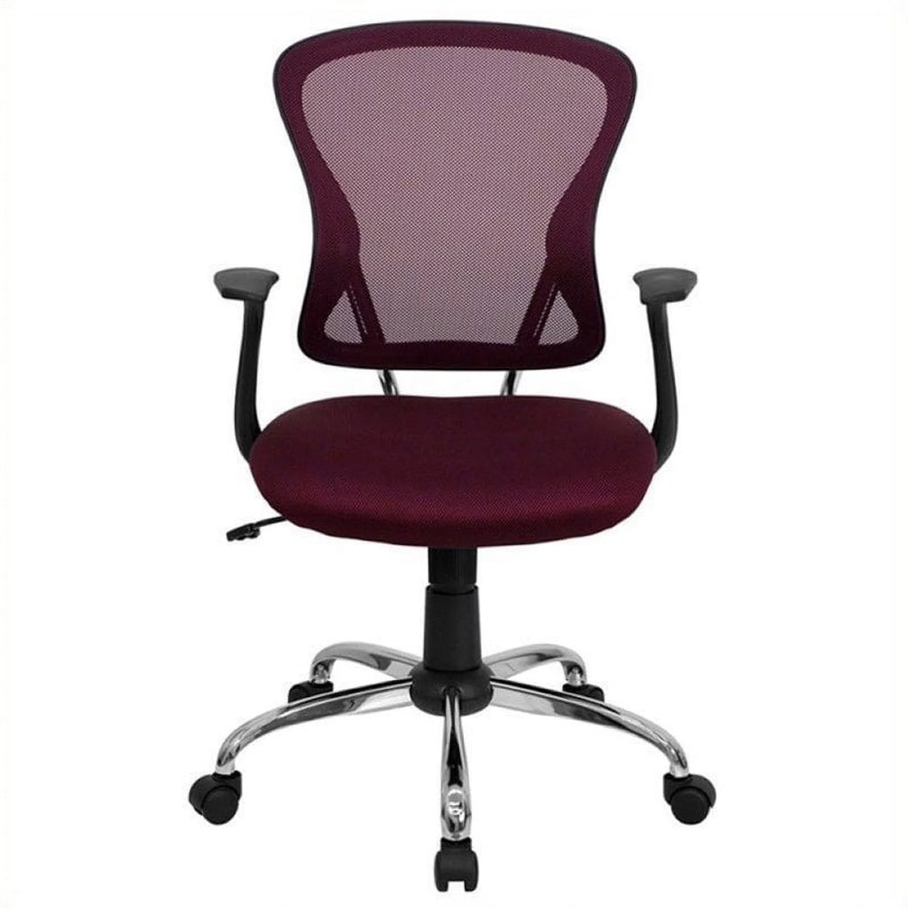 Mid-Back Mesh Office Chair with Chrome Finished Base L299