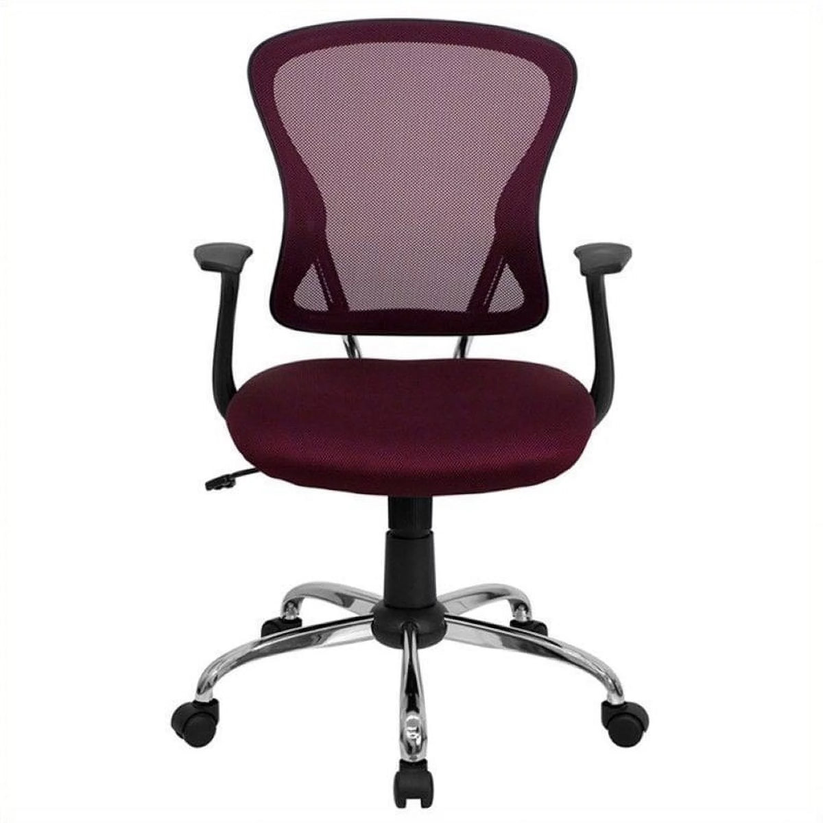 Mid-Back Mesh Office Chair with Chrome Finished Base L299