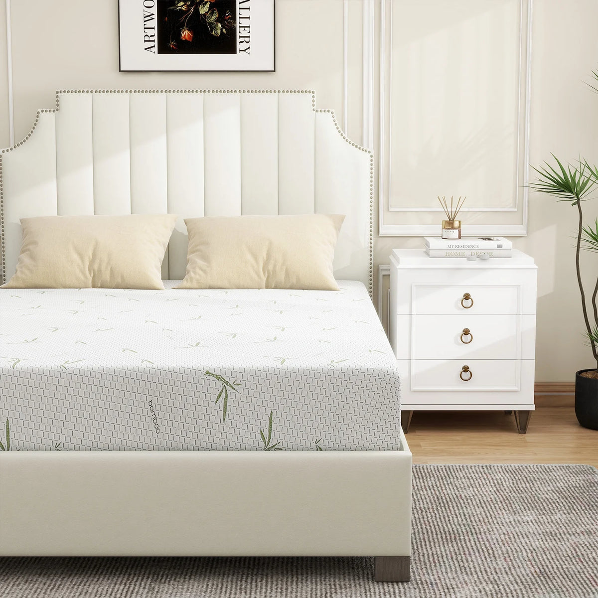 Twin Size Memory Foam Mattress with Cover F828725