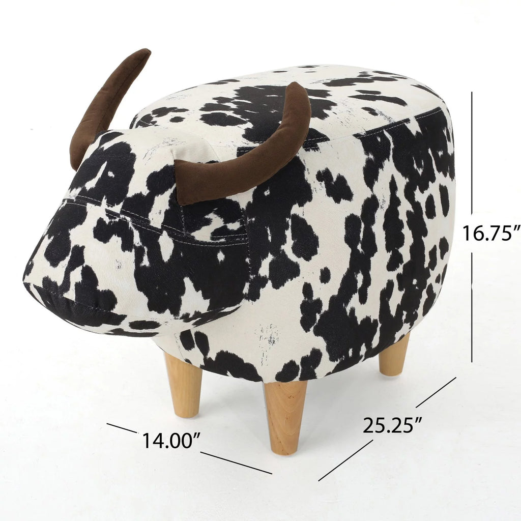 Velvet Cow Ottoman Y367