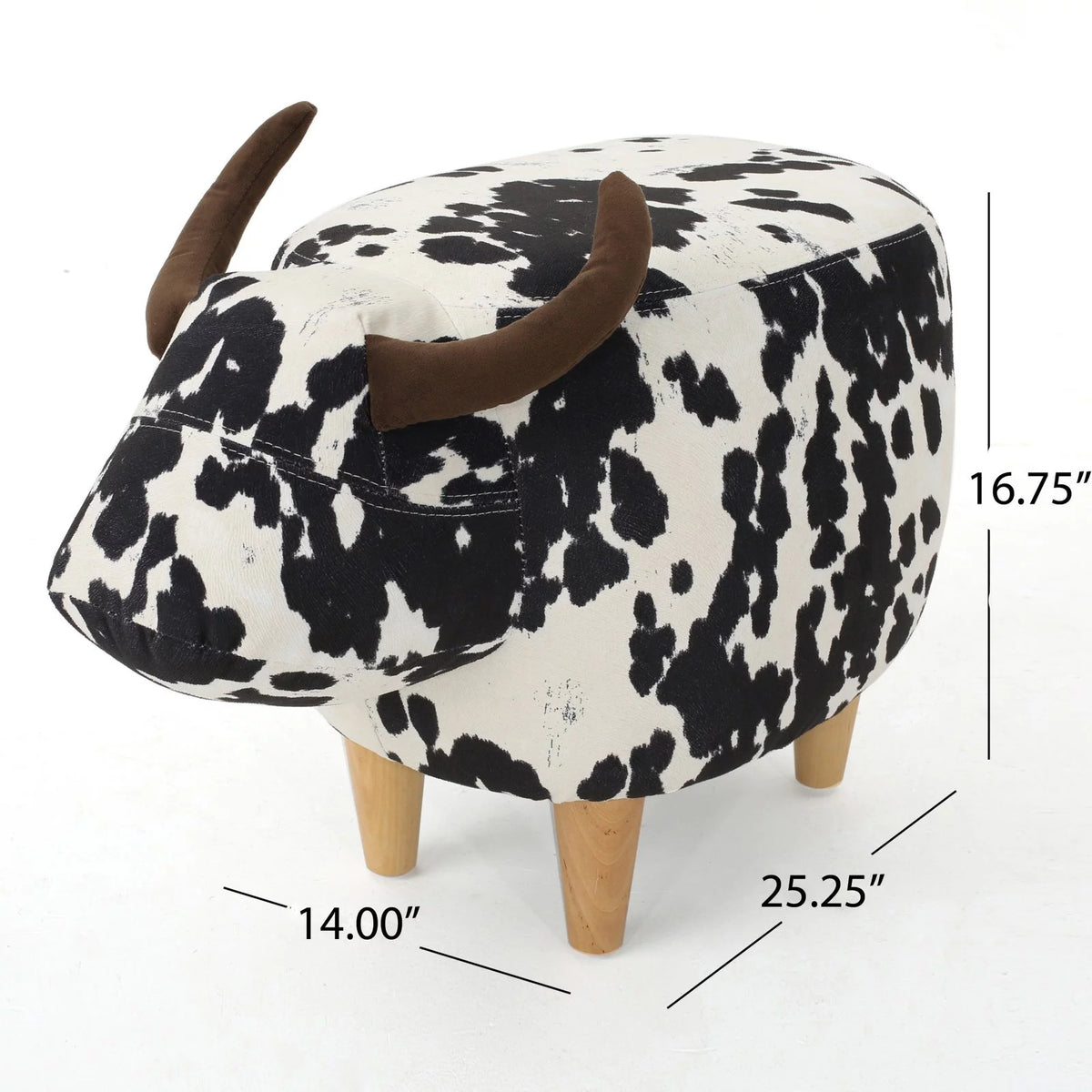 Velvet Cow Ottoman Y367