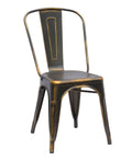 Yellow Galvanized Steel Side Chair (Set of 4) G486975