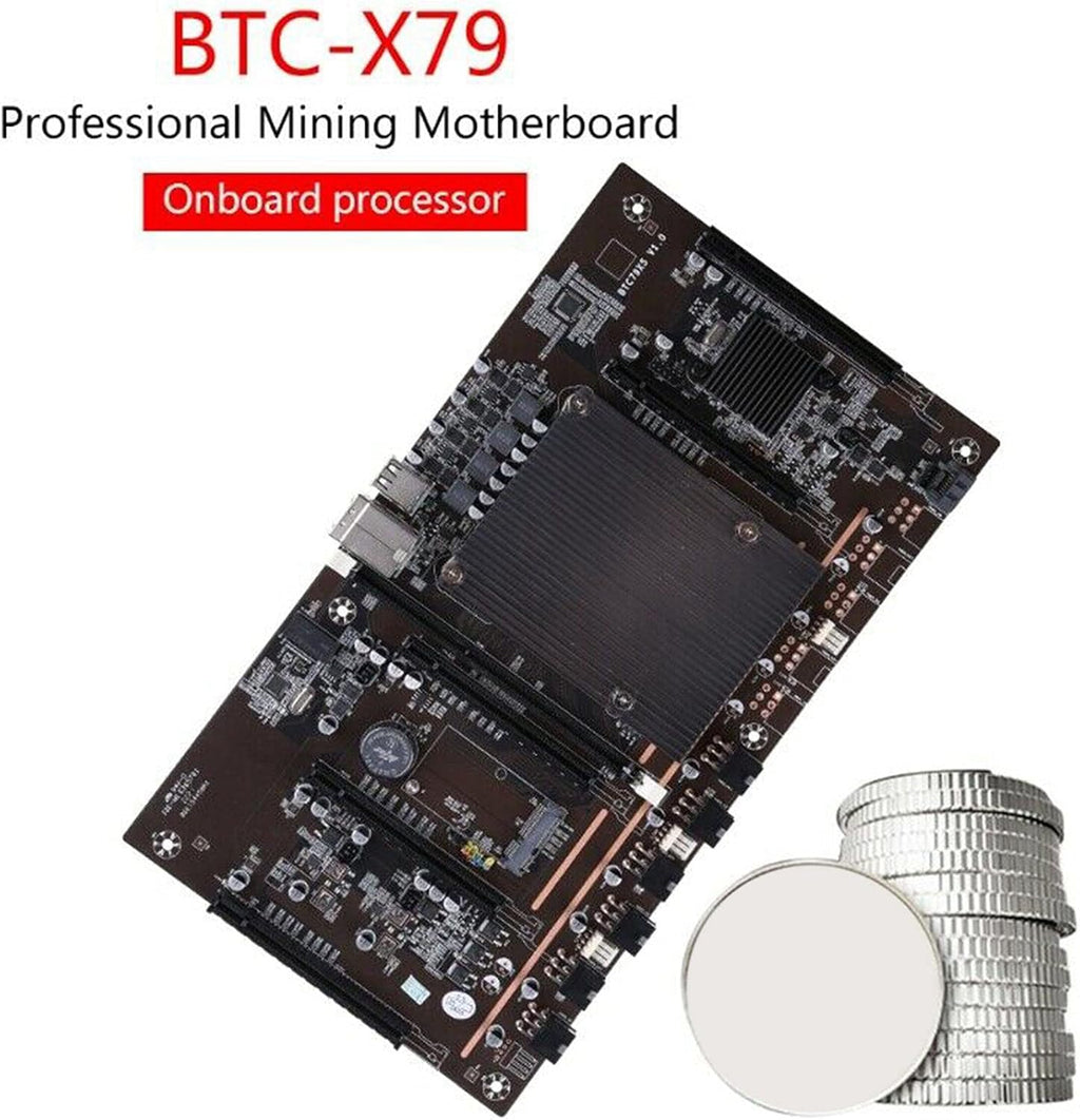 X79 LGA 2011 DDR3 Mining Motherboard with E5 2620 CPU N477