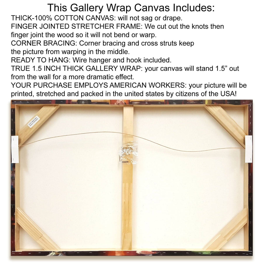 Gilded New York Map Giclee Print on Gallery Wrap Canvas Q1166