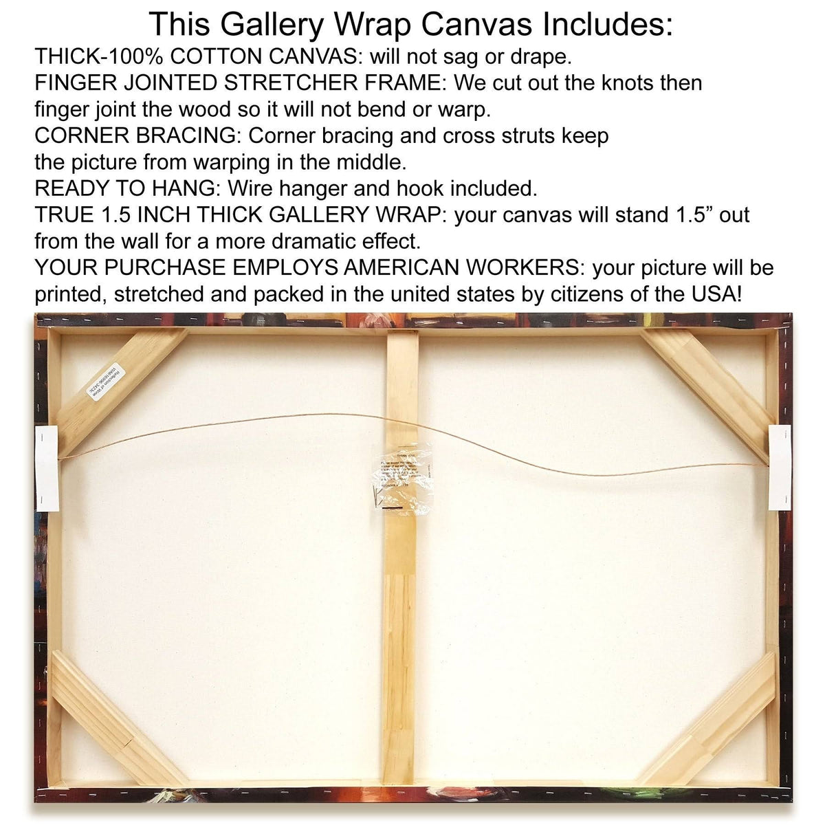 Gilded New York Map Giclee Print on Gallery Wrap Canvas Q1166