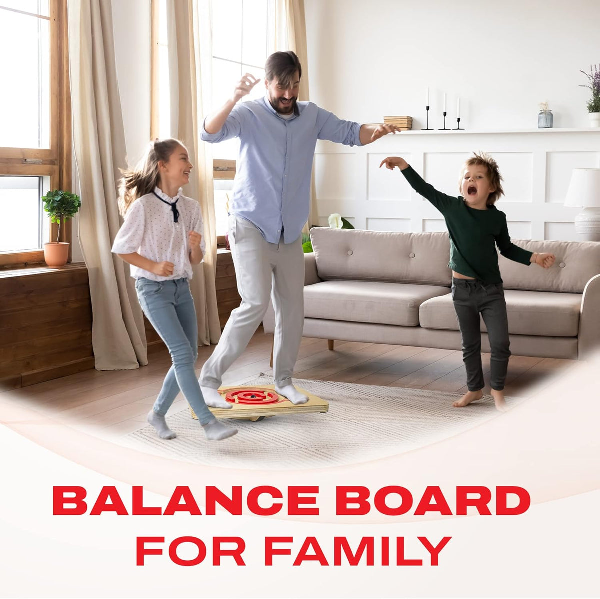 3-In-1 Wooden Balance Board M24769