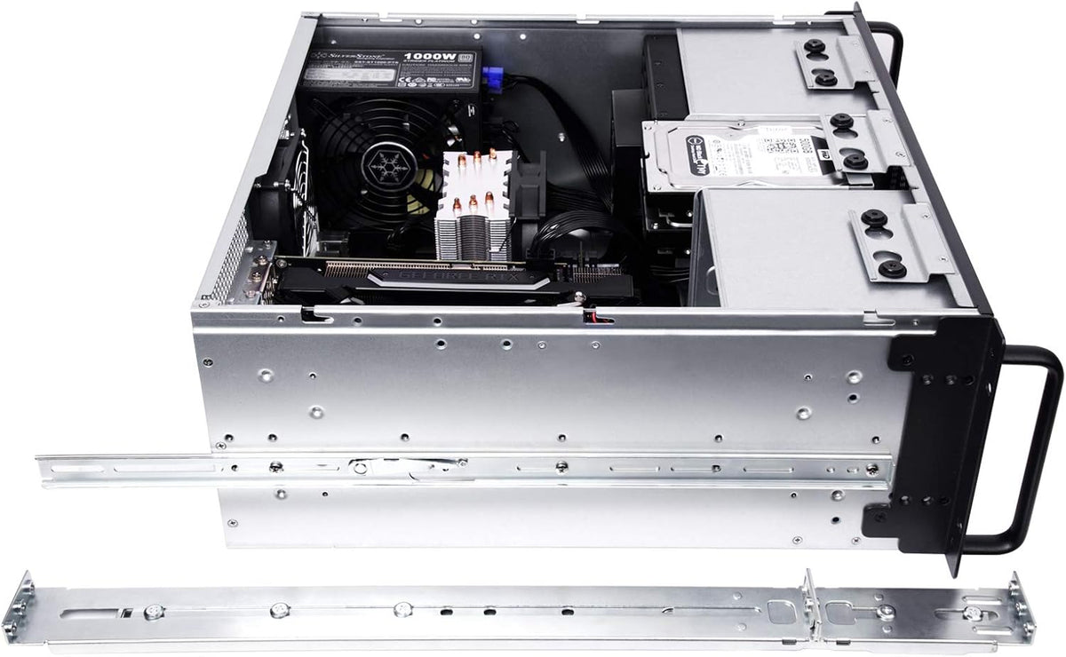 4U Rackmount Server Case with 5 x 3.5 Hot-Swappable Bay and 3 x 5.25 Bays O541