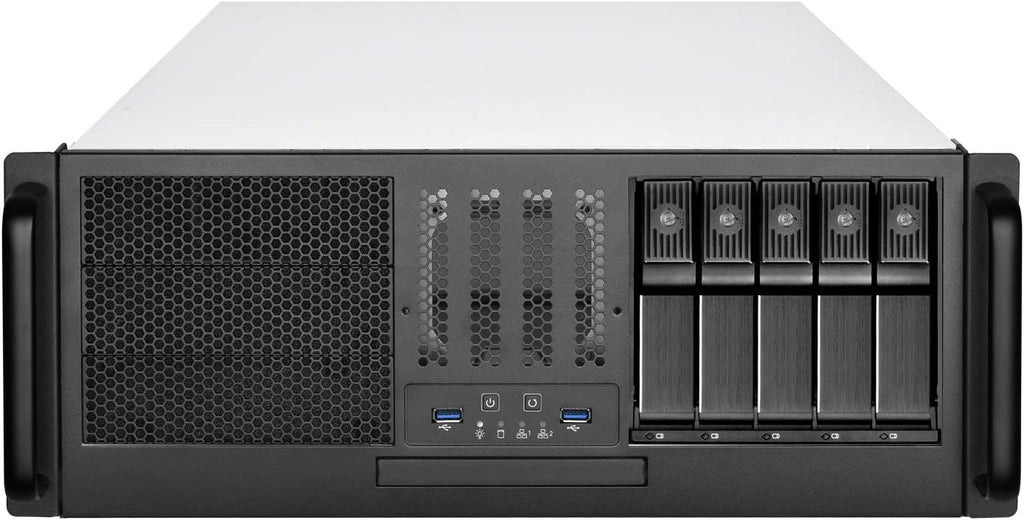 4U Rackmount Server Case with 5 x 3.5 Hot-Swappable Bay and 3 x 5.25 Bays O541