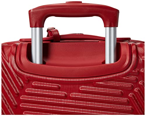 Red Carry-On 20-Inch Hardside Expandable Luggage with Spinner Wheels N808