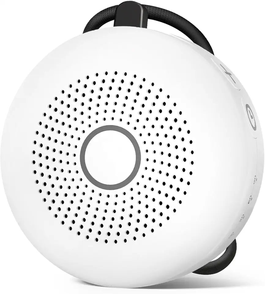 Portable White Noise Machine 30 Soothing Sounds Rechargeable White P59817