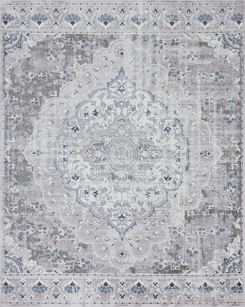 9x12 Modern Gray Large Area Rug D939151