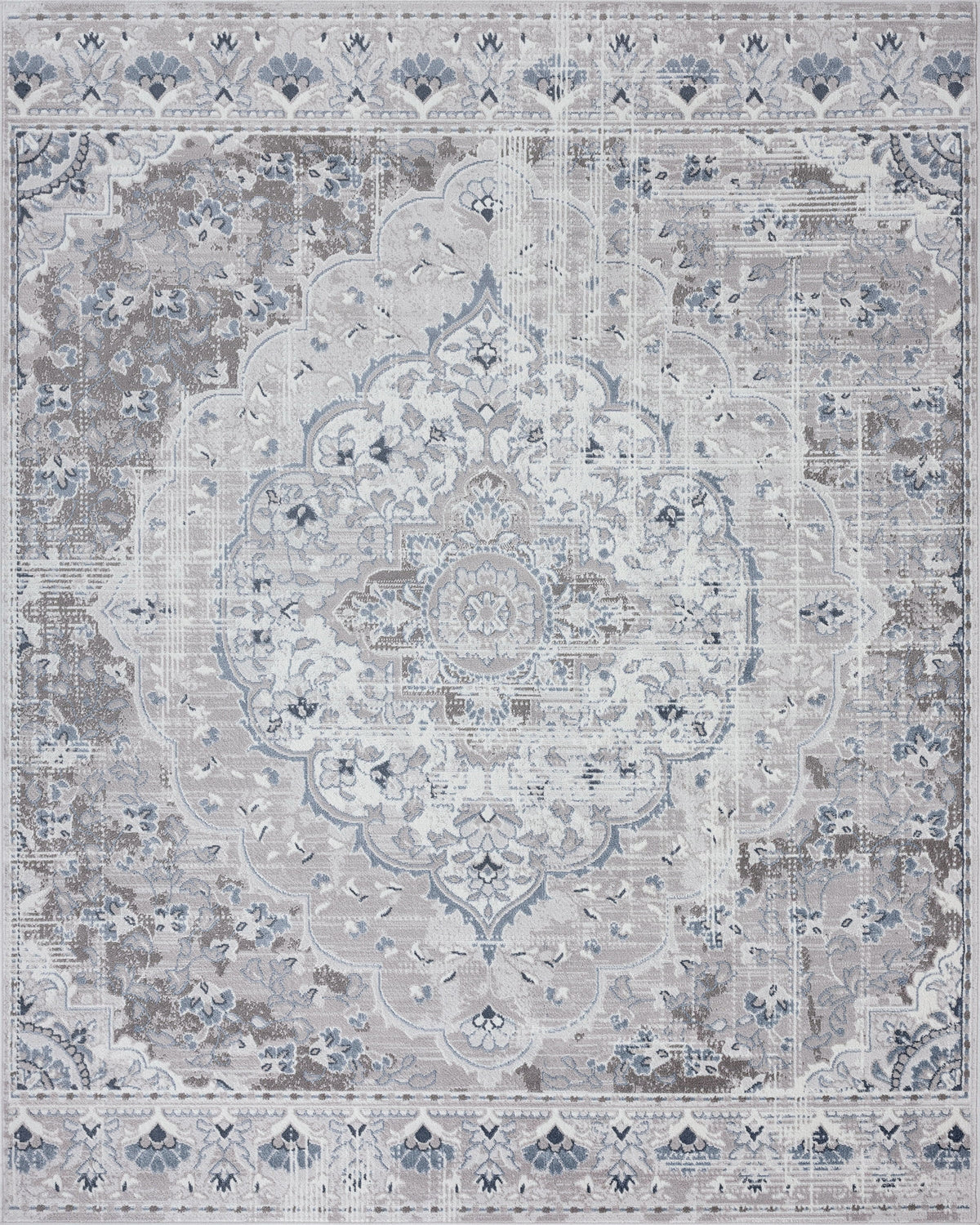 9x12 Modern Gray Large Area Rug D939151