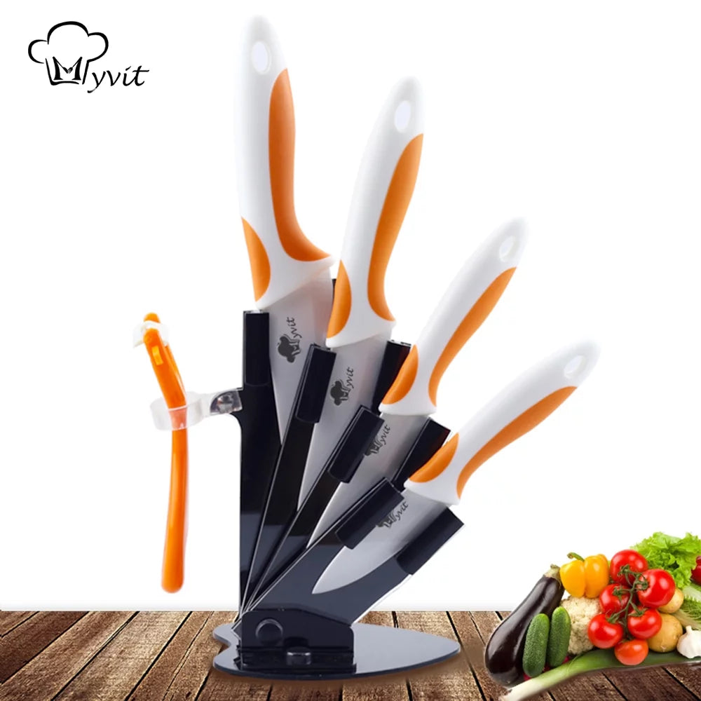 Ceramic Knives Set with Knife Holder N386