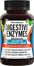Digestive Enzymes with Probiotics & Herbs, Vegetarian, 60 Capsules J6462