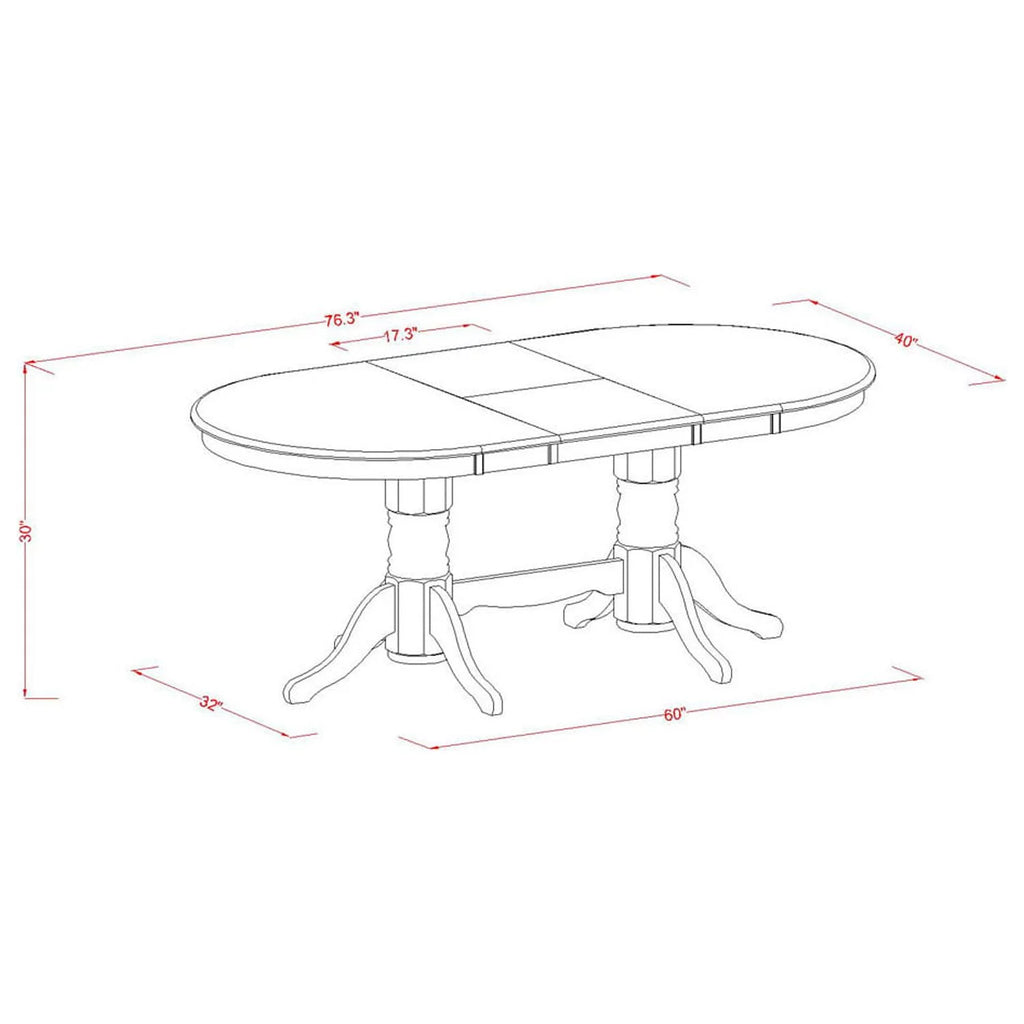 Oak Dining Table with Storage Leaf J571815