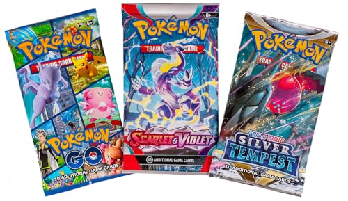 Pokémon Cards 5 Packs + 50 Cards Mini-Binder N90771