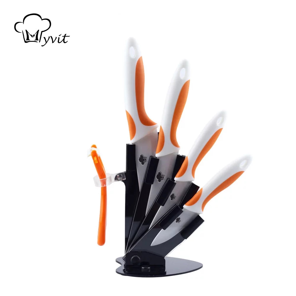 Ceramic Knives Set with Knife Holder N386