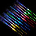 10 Pieces Fiber Optic Wand Light up Glow Stick LED Colorful Flashing Wands I611