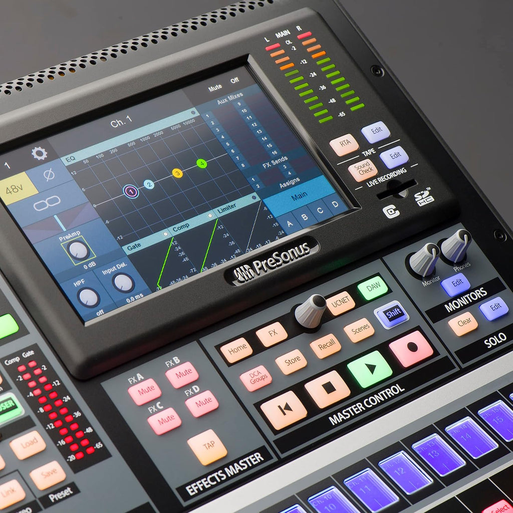 32-channel digital mixer with AVB networking L1515