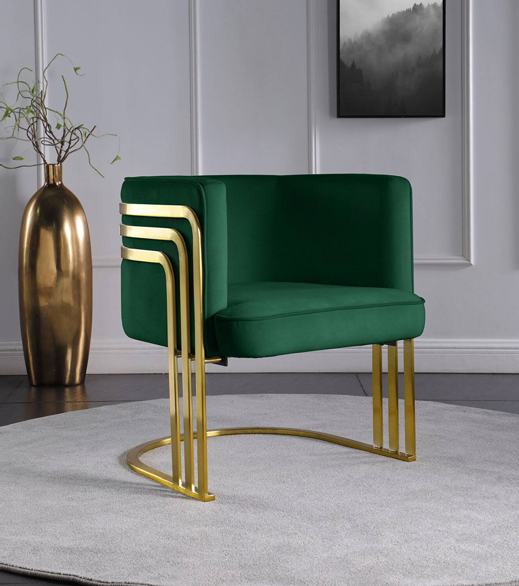 Green Velvet Accent Chair N704876