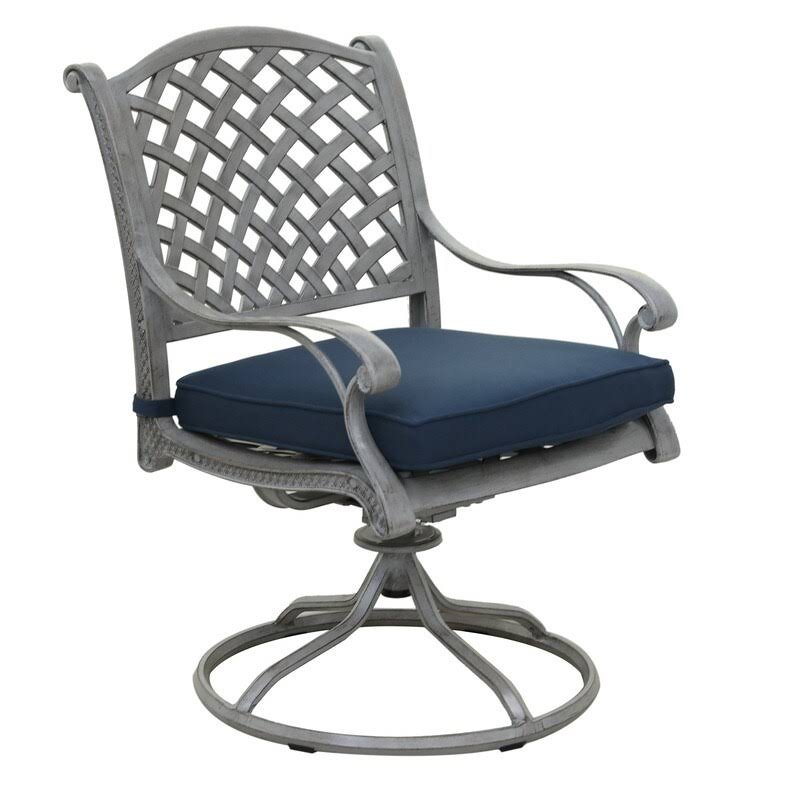 Olefin Aluminum Dining Swivel Rocker with Cushion Set of 2 B139