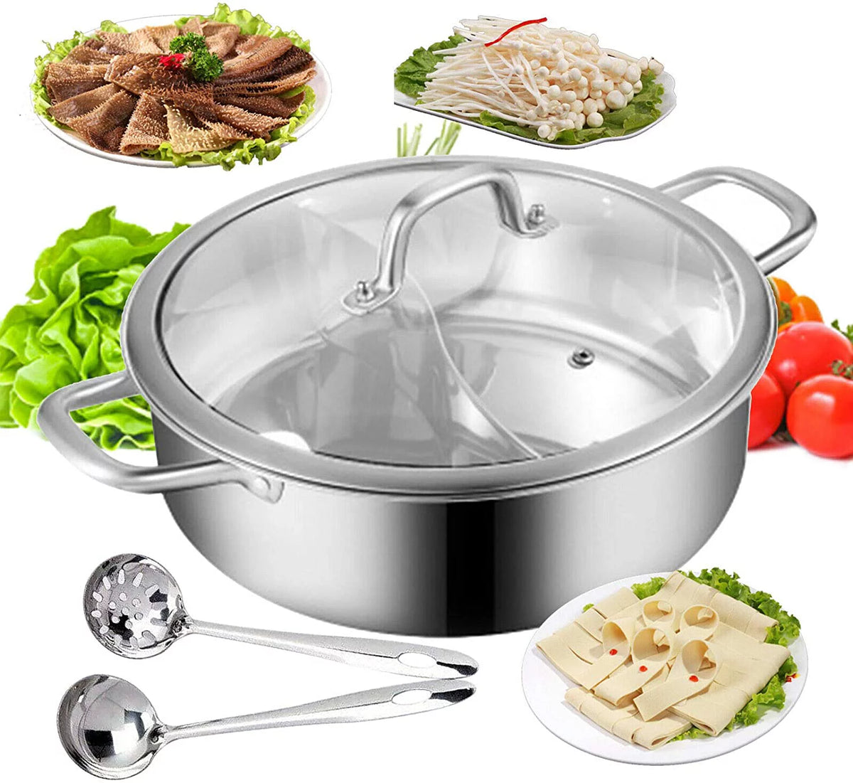 Portable 304 Stainless Cookware Set with Lid K276
