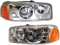 GMC Sierra 1500 Headlight Assembly 1999-2006 Pair I735