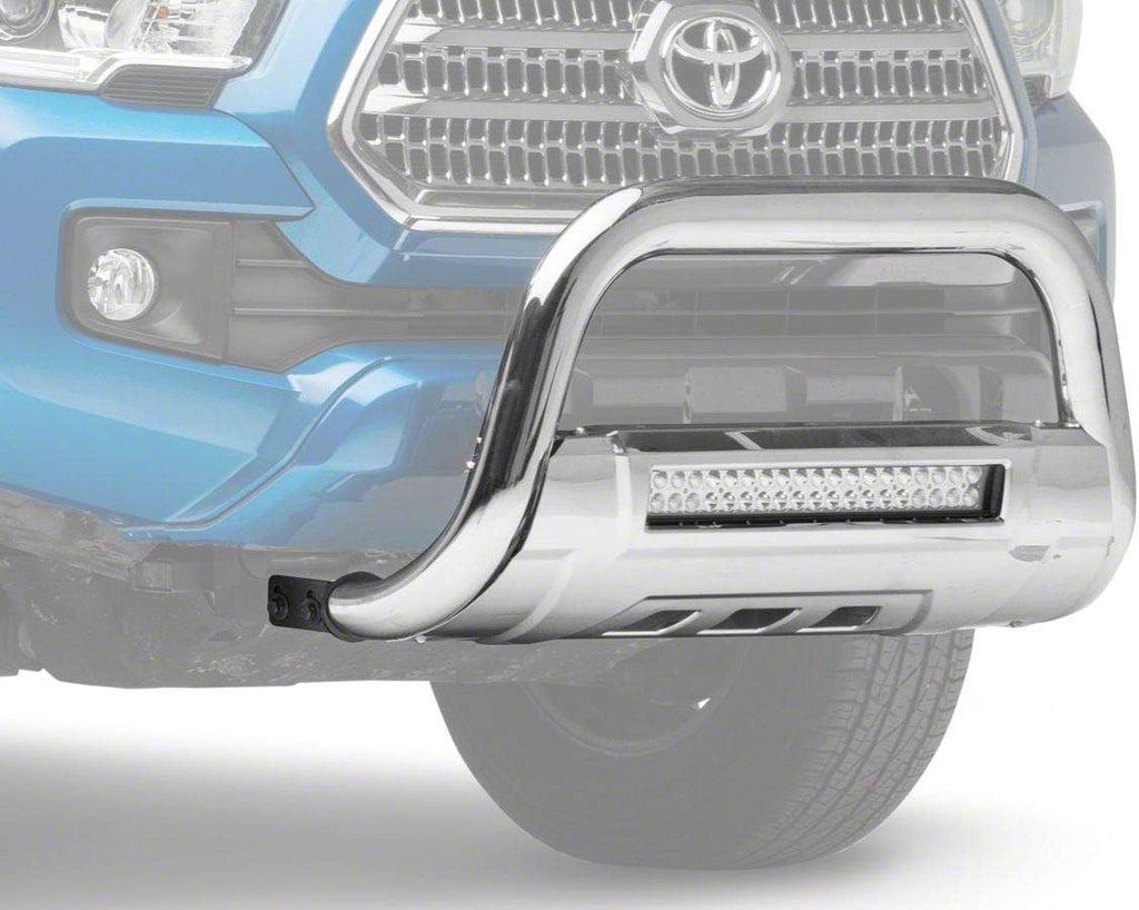 Stainless Steel Bull Bar with Skid Plate and 20-Inch Dual Row LED Light Bar J44933