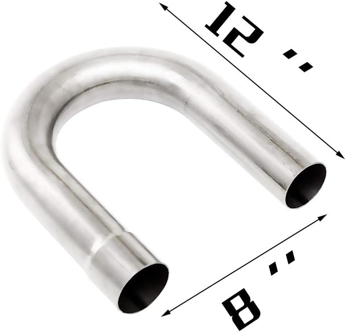2.5'' T304 Stainless Steel 8PCS Exhaust Pipe Kit H642990