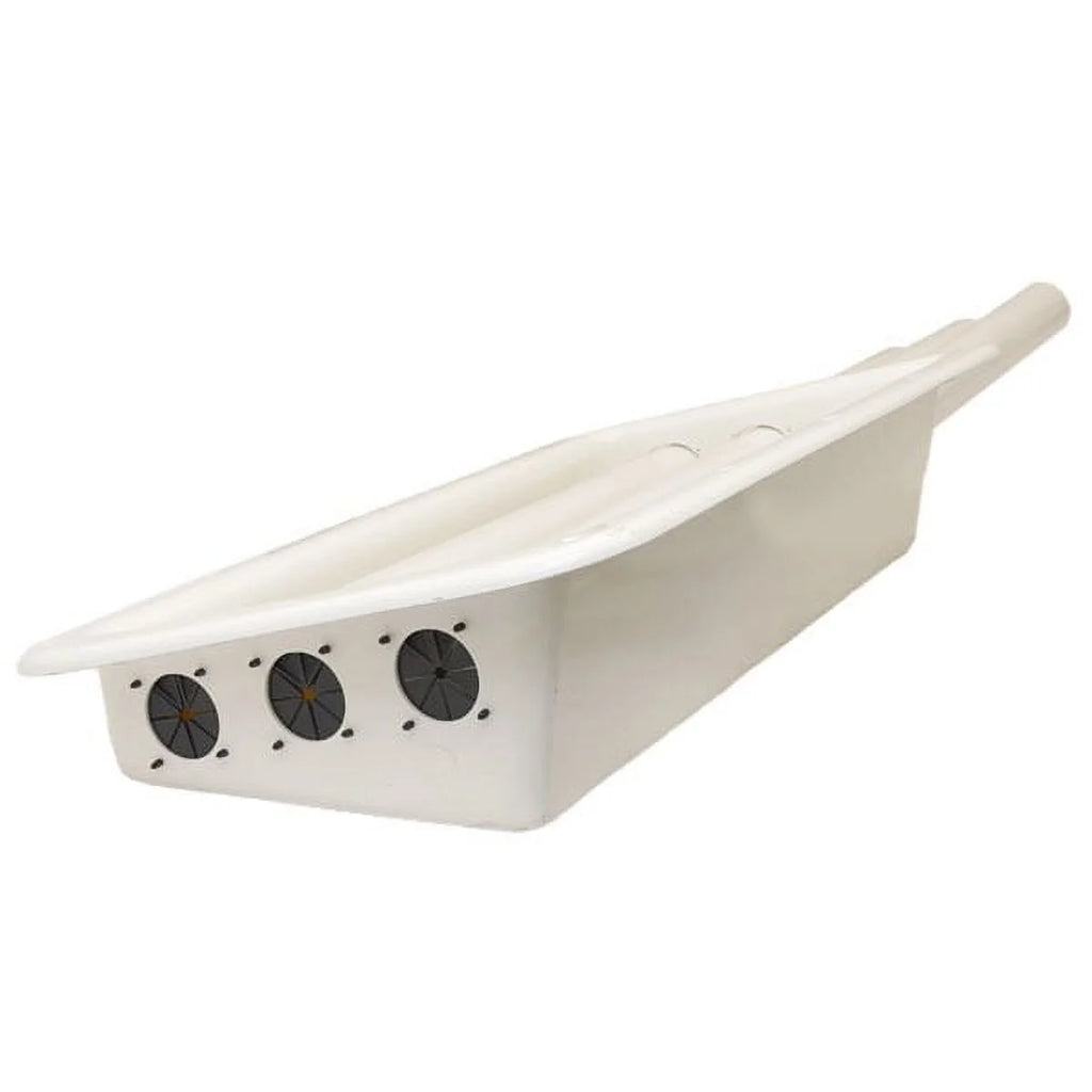 75 x 14 5/8 x 6 1/8 Inch White Boat Rod Holder Box W56696
