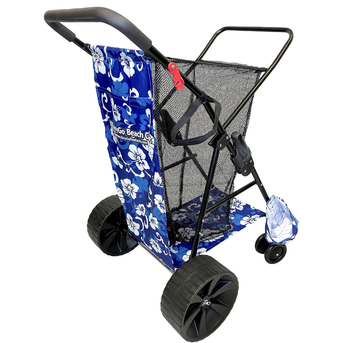 Heavy Duty Folding Beach Cart with Sand Wheels and Storage Pouch Z3088