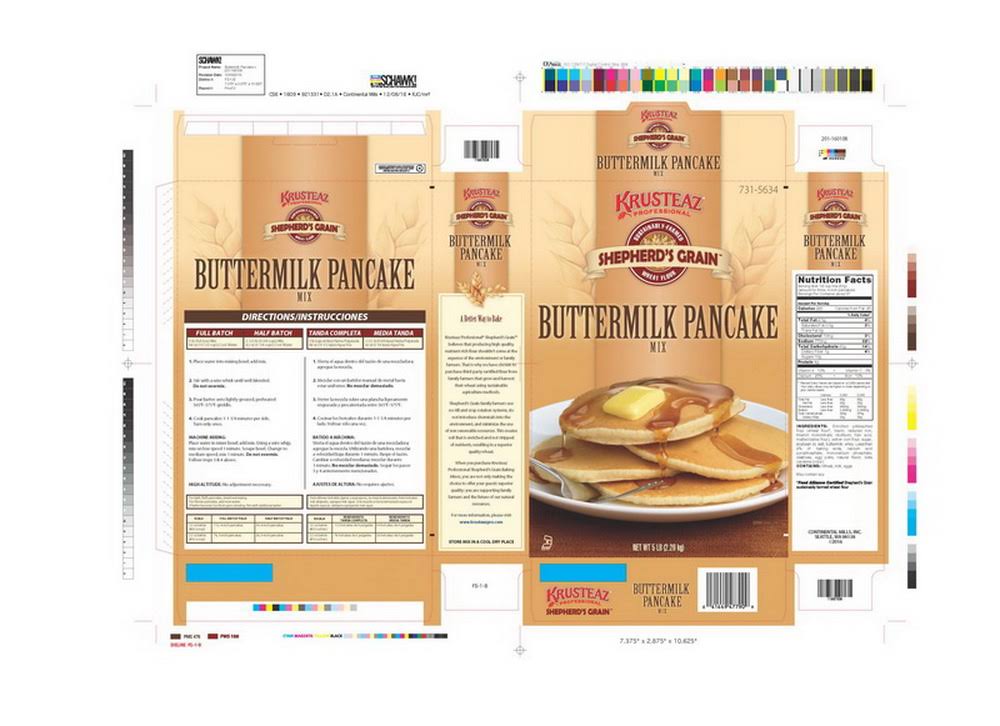 Buttermilk Pancake Mix, 5 lb. - 6/Case W788