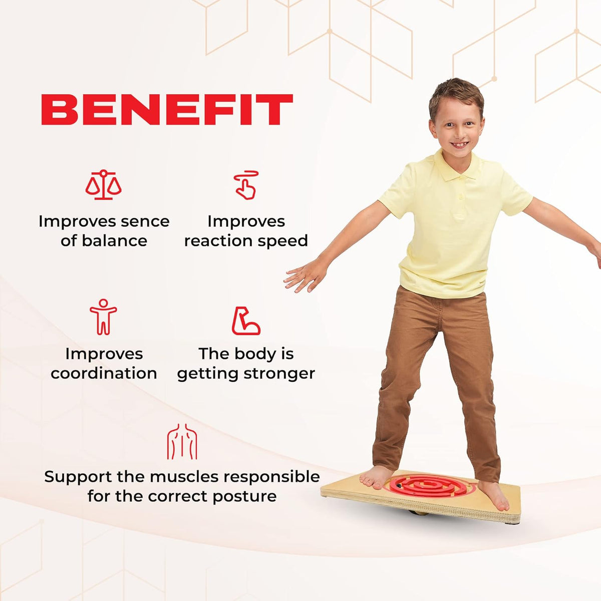 3-In-1 Wooden Balance Board M24769