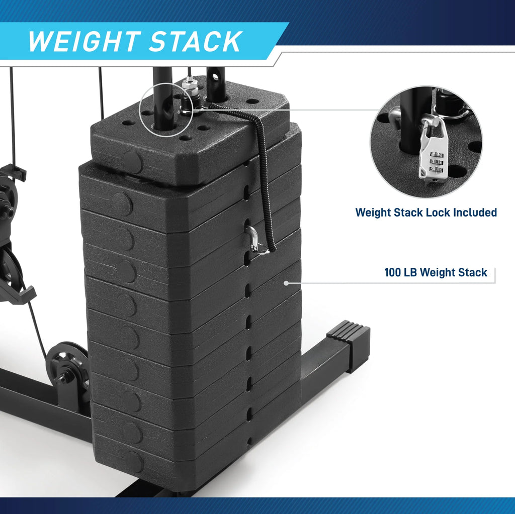 100 lbs Stack Home Gym U249389