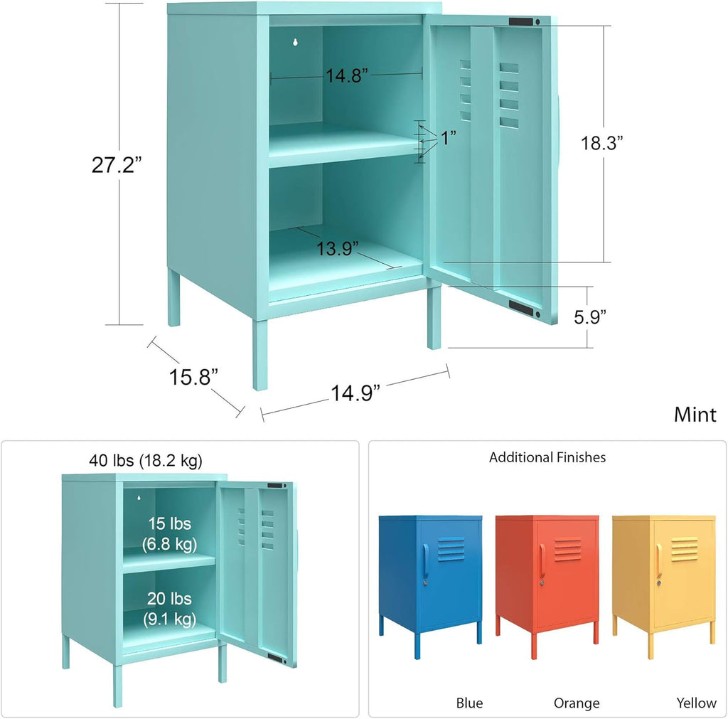 Mint Metal End Table E996