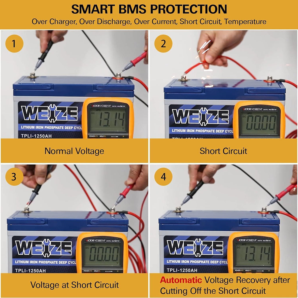 12V 50Ah LiFePO4 Lithium Battery with Smart BMS K305