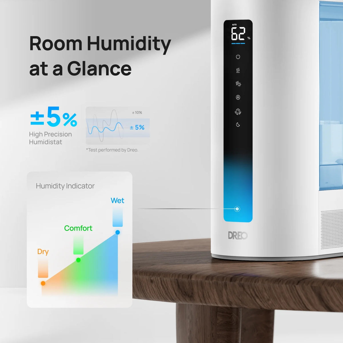 6L Ultrasonic Humidifier with Filter H3866