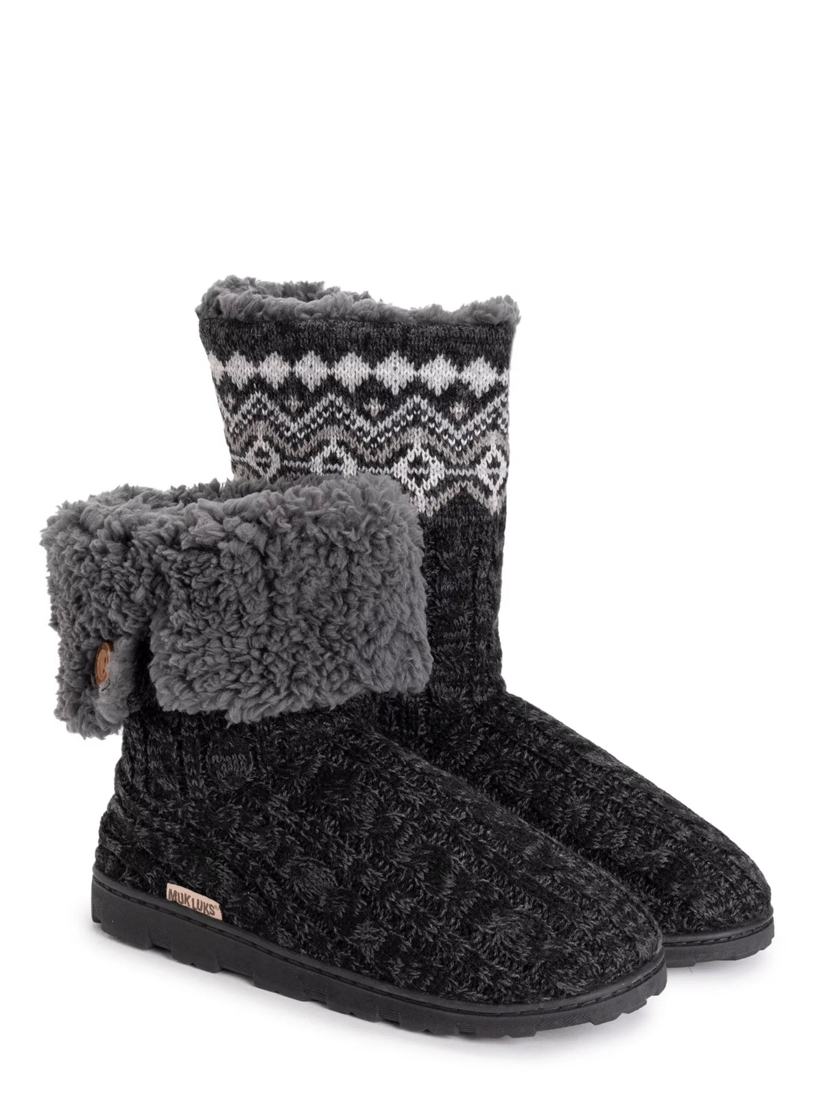 Tall Knit Foldover Slipper Boot R188