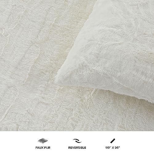 Full-Queen 3-Piece Faux Fur Comforter Set A83437