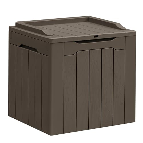 31 Gallon Black Outdoor Storage Box Q819
