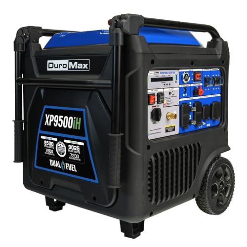 9,500-Watt Dual Fuel Digital Inverter Portable Generator M293778