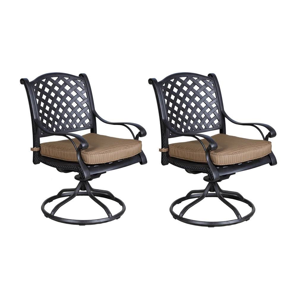 Olefin Aluminum Dining Swivel Rocker with Cushion Set of 2 B139