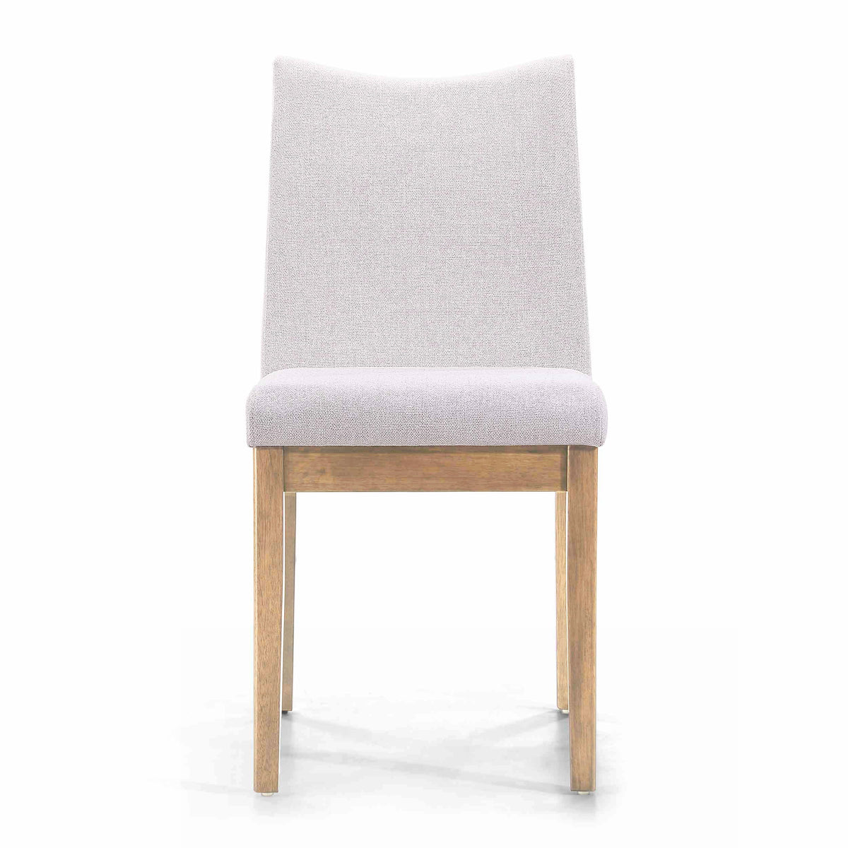 Set of 2 Light Beige Fabric Upholstered Dining Chairs V5521