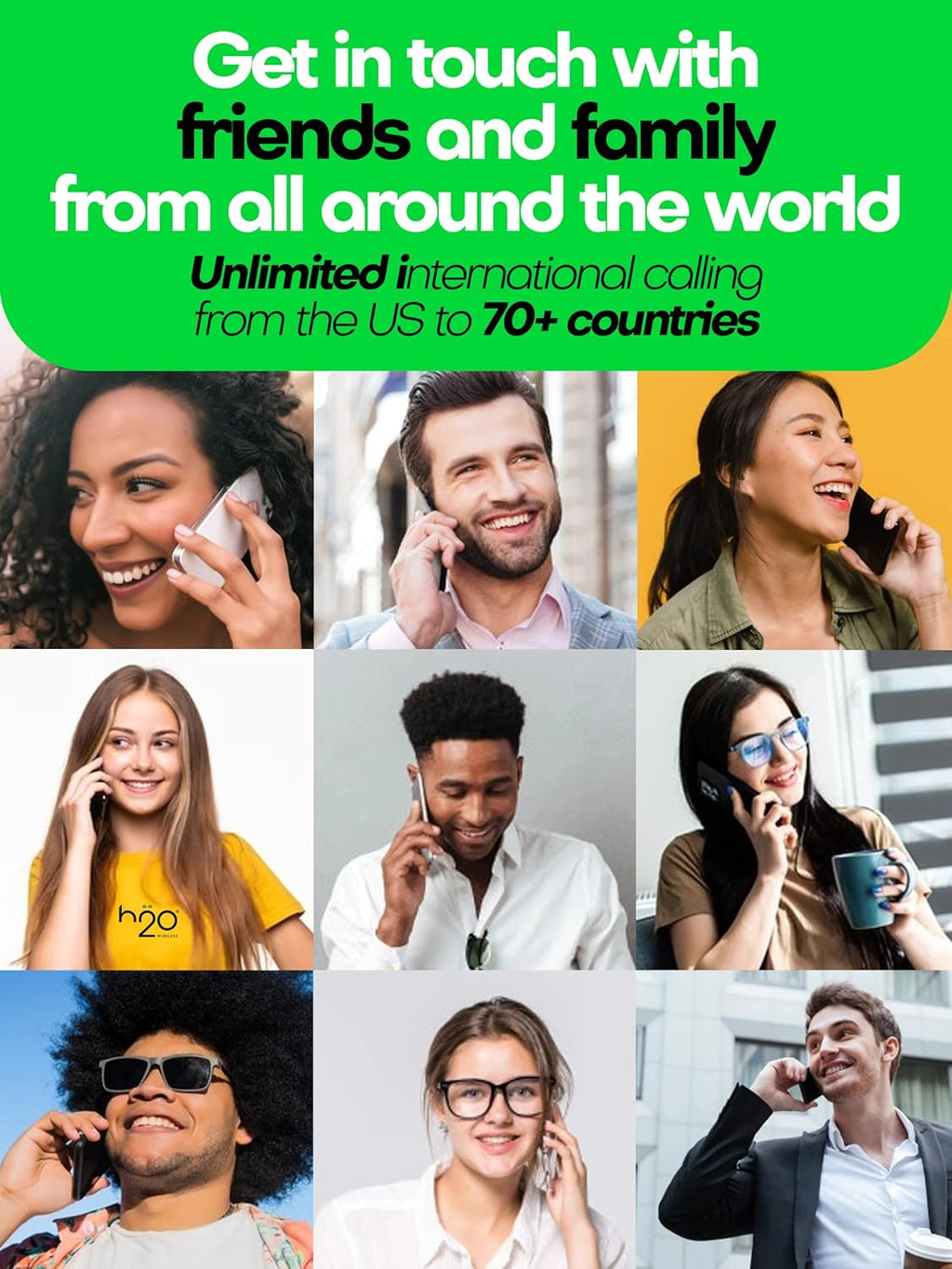 SIM Card with Unlimited 4G LTE/5G Data Coverage with Hotspot, International Talk & Text (120-Day Plan) Q7880