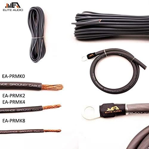 0 Gauge CCA Amplifier Wiring Kit with 20 feet 0 AWG and 2-Channel RCA Interconnects C609