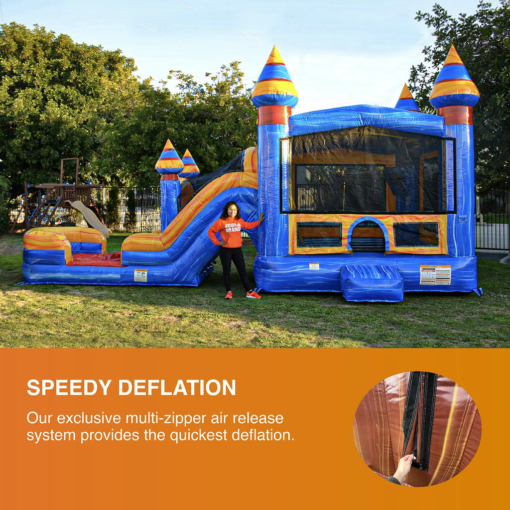 Inflatable Bounce with Two Slides B2829