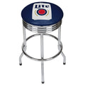Chrome Ribbed Bar Stool M96226